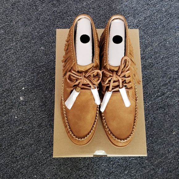 💗 NIB 💖 UGG Chestnut Brown Fringe Wedge Moccasin - Picture 2 of 8